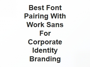 Elevate Your Corporate Identity with Perfect Work Sans Pairings